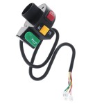 Handlebar switch for motorcycle - horn, lights and blinker, model IV